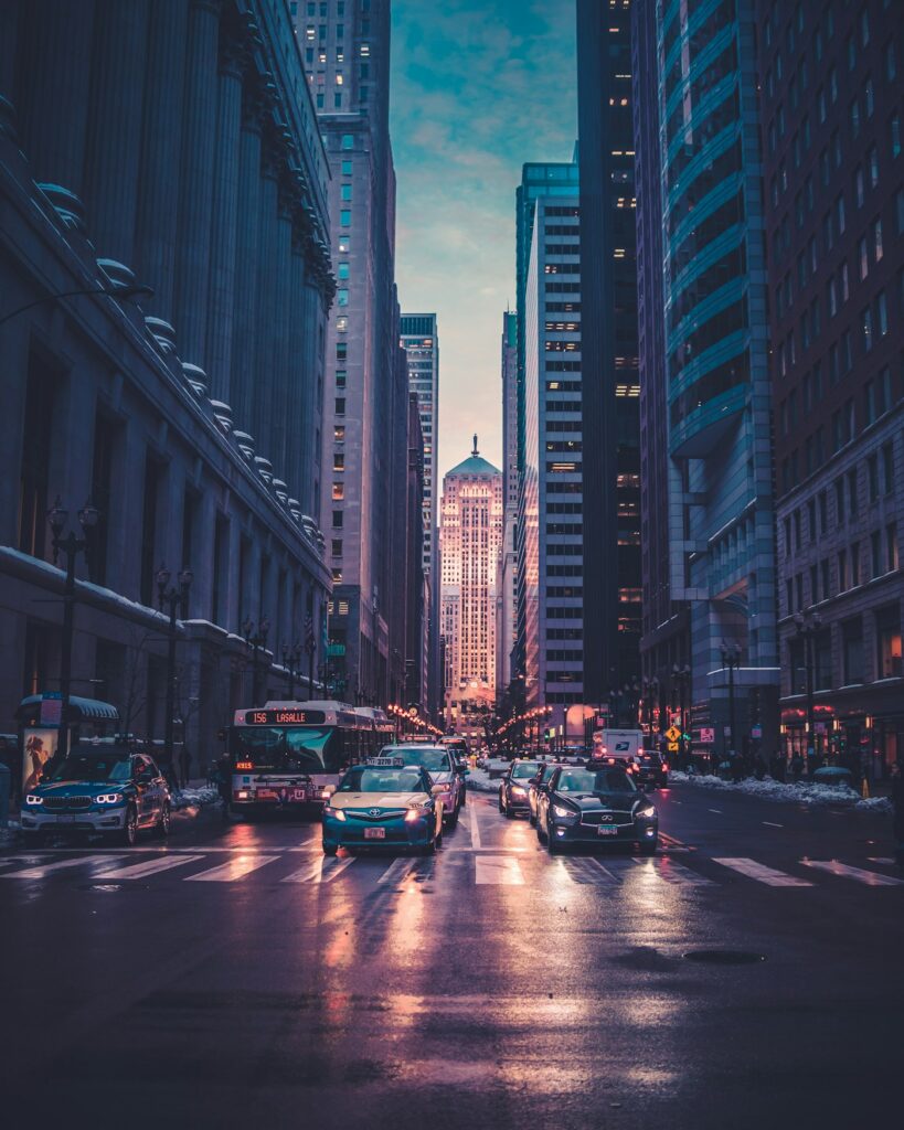 City skyline — illustrative stock image